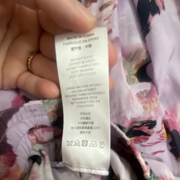 IRO Tany Floral Print Wide Leg Mid Rise Waist Pants Fall Boho Style - Picture 9 of 9